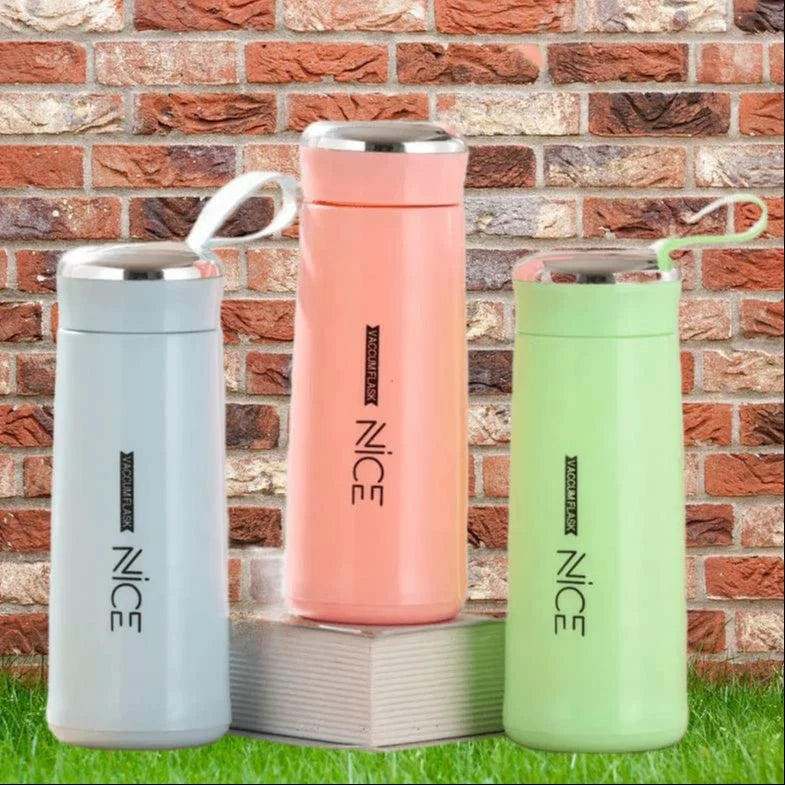 NICE Insulated Glass Water Bottle - 400ml - Unikaart
