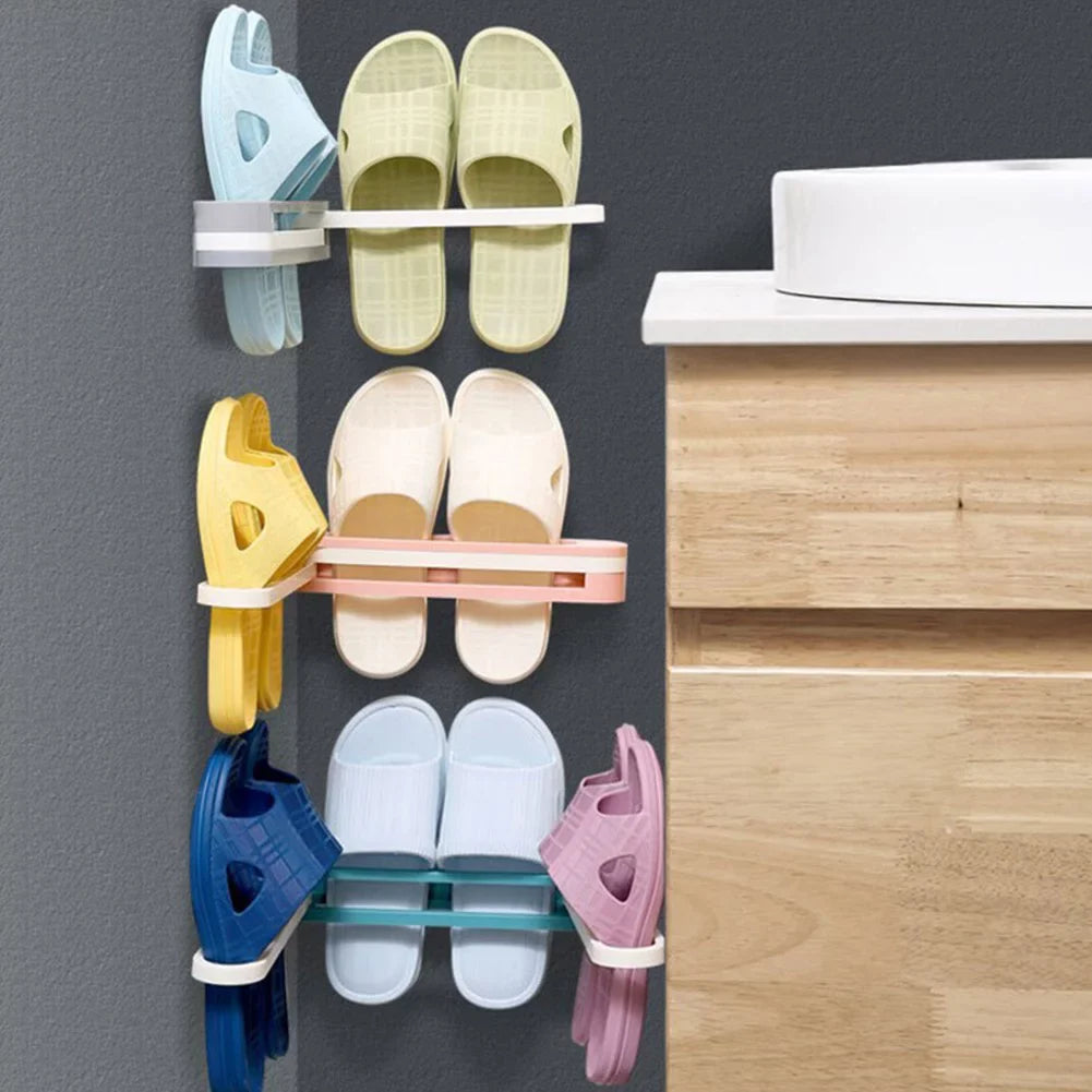 WALL MOUNTED BATHROOM  SLIPPER HOLDER